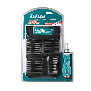 Bộ tua vít đa năng 26 chi tiết có túi đựng TOTAL TACSD30266 - Nhiều loại đầu vít, chất liệu thép chuyên dụng, tay cầm chắc chắn