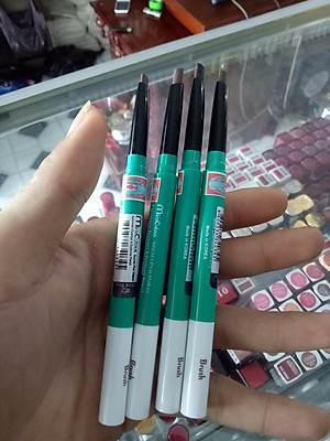 Chì mí kết hợp chì mày siêu tiết kiệm MiraCulous Hàn Quốc #05 nâu sẫm tặng kèm móc khoá