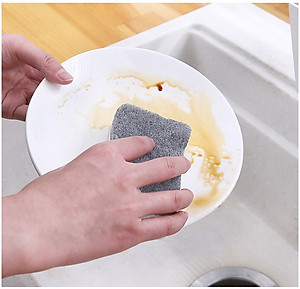 Miếng bọt biển rửa chén bát xoong nồi, bồn rửa chén, lavabo hai mặt siêu sạch tiện dụng