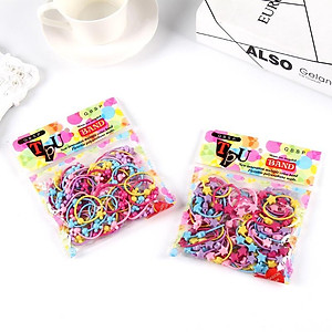 100 dây thun chun buộc tóc cho trẻ em bé gái phong cách Hàn Quốc nhiều màu mẫu ngẫu nhiên