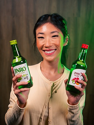 [CHÍNH HÃNG] Soju Hàn Quốc JINRO VỊ NHO 360ml - Combo 6 chai