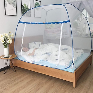 Mùng Chụp Tự Bung Cao Cấp Mộc Miên - Đỉnh Rộng 1m6x 2m