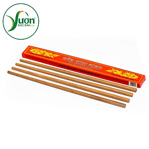 Hộp 10 Đôi Đũa gỗ Kim Giao Vườn Đặc Sản (Dài 27cm) Món quà quý đến từ rừng Cúc Phương Ninh Bình đũa gỗ mộc không sơn không hóa chất không cong vênh không mốc đũa cao cấp đũa của Vua Chúa xưa sử dụng