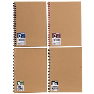 Combo 4 Cuốn Sổ Tay Ghi Chép A5 Gáy Xoắn 120 Trang Kẻ Ngang Deli - Phù Hợp Làm Sổ Kế Hoạch Planner, Nhật Kí, Tập Vở Ghi Chép Bullet Journal - LA560-06