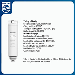 Lõi lọc Philips All-in-One ADD550 dành cho máy lọc nước RO để bàn ADD6910 - Hàng chính hãng