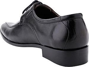Giày Tây Nam Vân Đà Điểu Cột Dây Huy Hoàng HT7164 - Đen