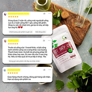 Bột Diếp Cá Sấy Lạnh Nguyên Chất Gói 100gr - Giảm mở, giảm cân, kháng viêm, hỗ trợ trĩ, táo bón