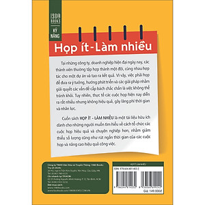 Sách Họp Ít - Làm Nhiều