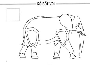 Sách Tô Màu - Thế Giới Rô Bốt Và Xe Cộ: Rô Bốt Thú