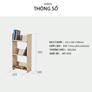 Giá Sách, Tạp Chí Mori 3 Tầng Thương Hiệu KEGODA KGD04