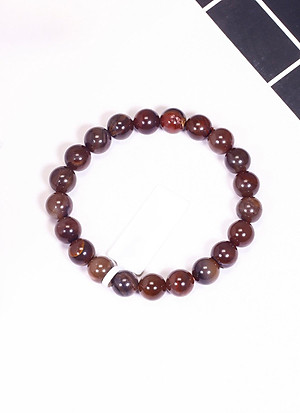 Vòng tay đá gỗ hóa thạch mệnh hỏa, mộc - Ngọc Quý Gemstones