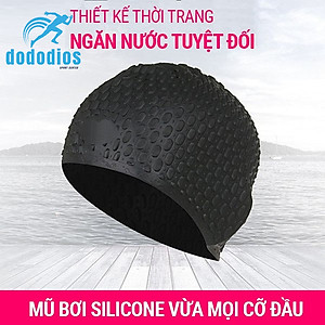 Nón bơi mũ bơi có nốt sần thoát nước nhanh CA32 chất liệu cao cấp cho người lớn, nam, nữ và trẻ em trên 8 tuổi - Hàng Chính hãng dododios