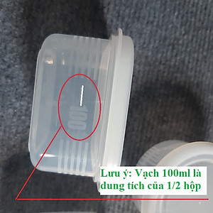 Combo 6 hộp đựng đồ ăn dặm NAKAYA Nhật Bản (3 hộp tròn 180ml + 3 hộp vuông 200ml)