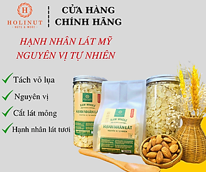 Hạnh Nhân Lát Mỹ - Hạt hạnh nhân cắt lát làm bánh, làm sữa hạt