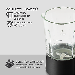 Máy Làm Sữa Hạt Đa Năng BlueStone BLB-6028 -1,75 Lít - (900-1000W) -11 Chương trình - Lưỡi 6 cánh - Bảo hành 24 tháng - Hàng chính hãng