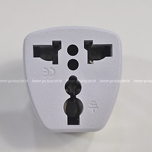 Ổ Nối Điện Chuyển Đổi Đầu Phích Cắm 3 Chấu Sang 2 Chân Dẹt Công Suất Tải 500W Điện Áp 220V Phổ Biến
