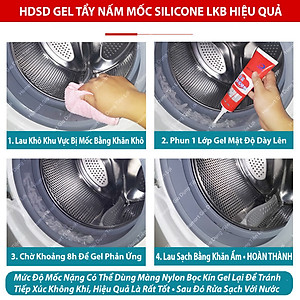 Keo Tẩy Nấm Mốc Gioăng Cao Su Máy Giặt Tường Đa Năng Bồn Chậu Toilet Lavabo Chất Lượng Cao