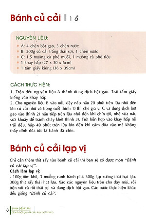 Sách Bánh Điểm Tâm (Bánh Bột Gạo & Các Loại Bột Khác)