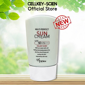 Combo Kem Nền Kem Chống Nắng Che Khuyết Điểm Kiềm Dầu Dưỡng Trắng Chống Nhăn Cho Da Nhạy Cảm Cellkey-Scien BB Sun Cream (80ml)