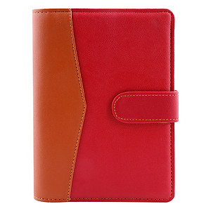 Bóp Sổ 6 Còng Da  Nhỏ  2 Màu (160 Trang) Uyên Loan - Màu Ngẫu Nhiên