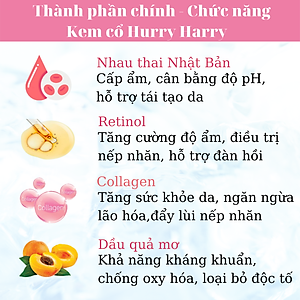 [MỸ PHẨM NHẬT BẢN] Kem Dưỡng Da Cổ Nhật Bản MICCOSMO Hurry Harry 40g, Chiết Xuất Nhau Thai, Dưỡng Trắng, Chống Nhăn, Ngăn Ngừa Lão Hóa, Căng Bóng, Trẻ Hóa Da (HH01)
