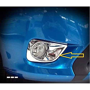 Ốp Viền Đèn Gầm Trước Sau Xe Mạ Crom Dành Cho Vios 2014 2015 2016 2017