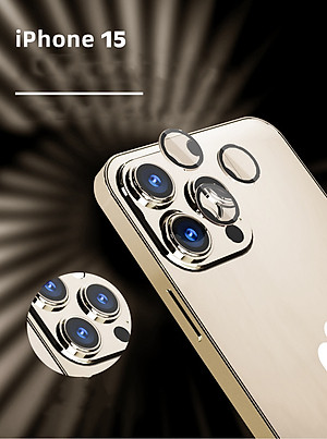 Miếng Dán Kính Cường Lực Camera chống trầy xước cho iPhone 15 / 15 Plus / 15 Pro / iPhone 15 Pro Max - Hàng Chính Hãng