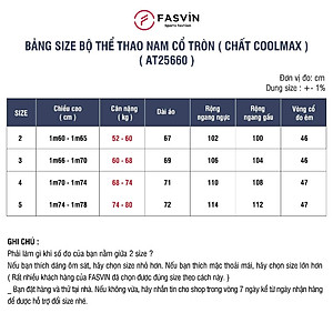 Bộ Quần Áo Thể Thao Nam FASVIN AT25663.HN Mềm mại co giãn thoáng mát