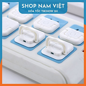 Set 10 Bịt Ổ Điện Chống Giật, Miếng Chặn Ổ Điện Chống Cháy Bảo Vệ An Toàn Cho Bé - Chính Hãng NAVIVU
