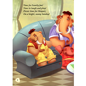 Bộ Sách Chú Voi Moppet Vui Vẻ - Voi Ma-mut Moppet Đi Dã Ngoại