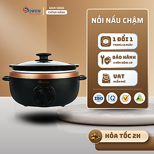 Nồi nấu chậm Sowun (3.5 Lít) SW 6013 -  Hàng chính hãng