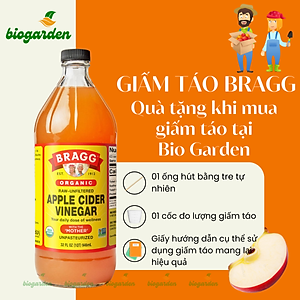 Giấm táo hữu cơ Organic Bragg 946ml (2 chai)