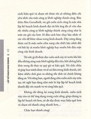 Sách Lập Kế Hoạch Kinh Doanh Cho Người Mới Bắt Đầu