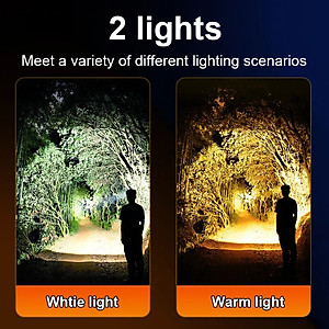 Đèn pin sạc choàng đầu siêu sáng TERINO K18A (chống nước, đèn vàng và trắng - Hàng chính hãng