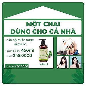 Dầu Gội Hà Thủ Ô 2in1 Dành Riêng Cho TÓC BẠC Và RỤNG TÓC Cocayhoala Chai Lớn 450g Tiết Kiệm Hơn 1,5 lần
