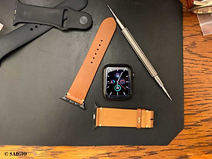 Dây Đeo Apple Watch 49mm 45mm 44mm 42mm, Chất Liệu Da Bò Cao Cấp, Phong Cách Vintage Hoài Cổ, Tương Thích Các Phiên Bản Series Ultra2/Ultra/SE2/SE/10/9/8/7/6/5/4/3/2/1