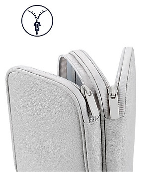 Túi đựng phụ kiện công nghệ đựng pin sạc dự phòng, điện thoại, cáp sạc usb, tai nghe có quai cầm, [Loại cao cấp - Màu Đen] Túi Đựng Phụ Kiện Công Nghệ Có Quai Cầm, Chống Nước - Hàng Chính Hãng dododios