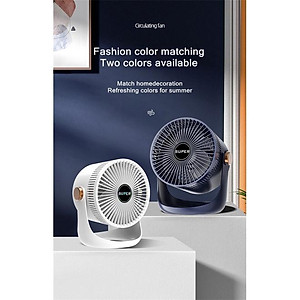 Quạt Điện Làm Mát Để Bàn Chạy Pin 2400mAh Sạc USB Xiaomi-Hàng chính hãng