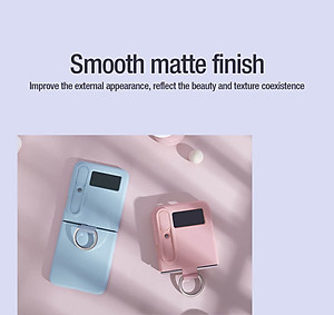 Ốp lưng iRing chống sốc silicon cho Samsung Galaxy Z Flip 4 có nắp đậy bảo vệ Camera hiệu Nillkin Camshield Silky Silicon Case - chống sốc cực tốt, chất liệu cao cấp, trang bị iring đeo tay chống rơi rớt - Hàng nhập khẩu