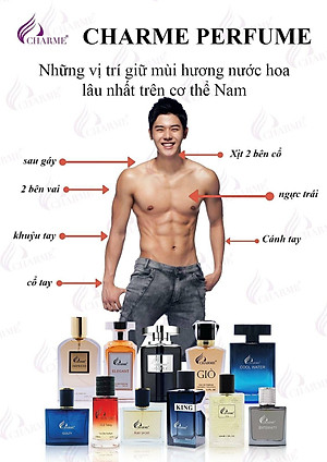 Nước Hoa Nam CHARME SANTAL33 60ml Lưu Hương Lâu Nam Tính, Sang Trọng_Nước Hoa Chính Hãng
