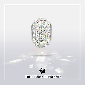Lắc Tay Tropicana Phối Charm Swarovski Pha Lê Trăng Sao Ngũ Sắc