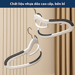 Combo 10 Móc Treo Quần Áo Chống Trượt Xoay 360 Đa Năng Móc Nhựa Cao Cấp Bền Bỉ Chịu Vật Nặng, Mắc Áo Nhựa Giao Màu Ngẫu Nhiên