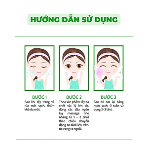 Tẩy tế bào chết cho da mặt Wiesin Moisture Exfoliating Gel 100ml - WS02