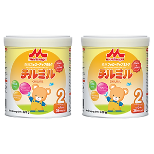 Combo 2 lon Sữa Morinaga số 2 (Chilmil) 320g (6 - 36 tháng)