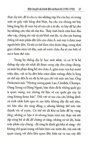 Sách Một Chuyến Du Hành Đến Xứ Nam Hà (1792-1793)