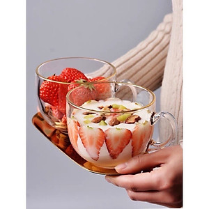 Bộ 2 Ly, Cốc Thuỷ Tinh Hổ Phách Dung Tích Lớn 480ml Cao Cấp Chịu Nhiệt- Hàng Loại 1.  Chính Hãng MINIIN