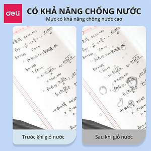 Bút Gel Màu Macaron mẫu mới, Deli Zhen Smooth Series, Ngòi 0.5mm, Mực đen, Mực Gel gốc dầu, Nhanh khô, Khả năng chống nước cao, Ghi Chép, Ghi Chú tiện lợi dùng cho học sinh, văn phòng