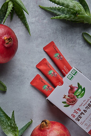 THẠCH COLLAGEN NHA ĐAM SÂM LỰU ĐỎ HỮU CƠ (hộp 10 gói) HỖ TRỢ ĐẸP DA