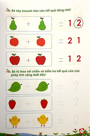 Sách Bé Tự Tin Bước Vào Lớp 1 - Cùng Bé Học Toán - Tập 1 (Dành Cho Bé Từ 5 - 6 Tuổi)
