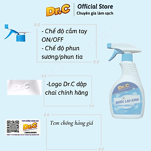 Nước Lau Kính Dr.C CHÍNH HÃNG - CỰC SẠCH, CỰC NHANH, AN TOÀN
